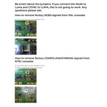 GCDual MOD Kit voor Gamecube DOL-001 Console. GCVideo Ondersteunt RGB/RGBS/YPbPr/-Compatibele Schakelende -Controllers.