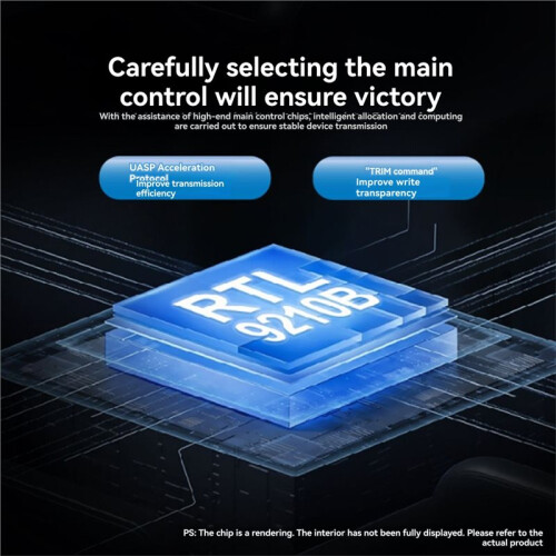 NVMe/ SSD Enclosure Support Visual LCD Fingerprint Encryption USB3.2 for Efficient Data Transfer