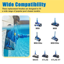 2-Pack Cyclonische Schrobborstel voor Poolreinigers Compatibel met MX8 Elite, MX6 Elite, en Meer