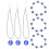 3Sets Oog Sieraad Halsketting En Armband Set 7