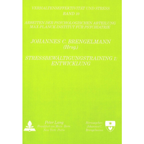 Stressbewaeltigungstraining 1 Entwicklung Paperback Book
