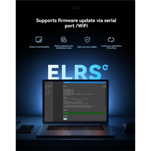 2.4G ELRS Receiver ExpressLRS Open-Source CRSF ESP8285 + SX1281 Chip for Fixed-Wing Aircraft FPV Drones 2