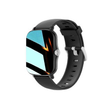 (silicone strap, black) Smart Watch Android 1.44'' Colour Screen Bluetooth Call Women Men Unisex
