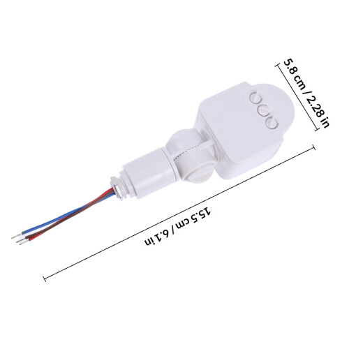 1Wandlamp Met Infrarood Bewegingssensor En Duurzame ABS 1