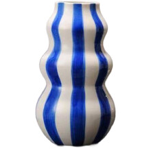 Painted Circle Ceramic Vase Ornaments Living Room Bedroom Entrance Desktop Flower Arrangement Art Decorate