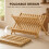 Homcom HOMCOM 2-Tier Kitchen Storage Unit with Slatted Draining Shelves, Natural 2
