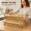 Homcom HOMCOM 2-Tier Kitchen Storage Unit with Slatted Draining Shelves, Natural 5