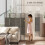Homcom HOMCOM 4 Panel Folding Privacy Screen with Pine Wood Frame, Dark Grey 3