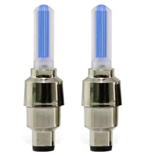 2PCS Neon Bike Spoke Lights Bicycle LED Light Tire Valve Cap Flashlight Wheel Spoke Bicycle Accessories A