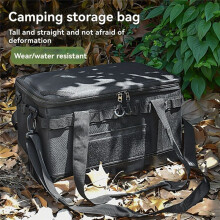 32L Camping Cooking Utensil Organizer Large Capacity Car Trunk Storage Bag Portable Camping Travel Tool Sundries Bag