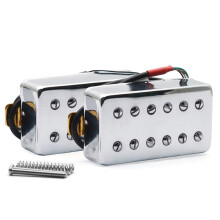 2PCS Guitar Dual Wire Frame Pickup Replacement Parts for LP Electric Guitar Neck 50mm Bridge 52mm