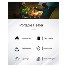 Winter Outdoor Camping Heating Artifact  Portable Gas Heating Stove Camping Fishing Fire Small Sun