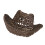 Adjustable Cornhusk Straw Sun Hat For Women Openwork-Coffee 1