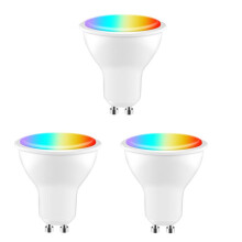 Tuya GU10 LED Bulb Dimmable 5W AC100-130V WIFI+ Life App Control Work with Alexa Home 3 Pcs