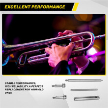 Grinding Rod Repair Tool Repair Tool Instrument Accessories Trumpet Part Steel Connecting Piston for Various Types