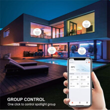 Tuya GU10 LED Light Bulb Dimmable 6W 220V Life App Control Spotlight Bulb Works with Alexa 3Pcs