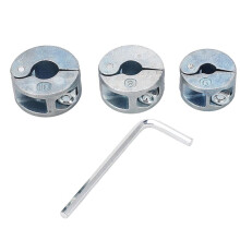 Metrisk och Brittisk Borrstoppkrage Öppna Borrbitsgränsringar 6/8/10 mm med Nyckel för Hålborrningsgräns