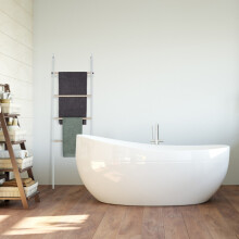 Handdoekladder hout & metaal