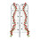 Trellis 200 cm set van 2 zwart 2