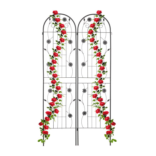 Trellis 200 cm set van 2 zwart 1