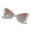 Forme avant de papillon de lunettes de soleil de perles de-6 1