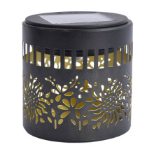 Metal Solar Lights with Flower Shadow Projection for-1 pack