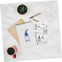 Joulupukin sinettileimasin koristeiden tekemiseen, scrapbooking-jouluaskartelu, tee-se-itse-leimasinleikkuri, sienitalon suunnittelu