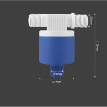 (6mins, Outer side) 1/2'' 3/4'' 1'' Practical Water Level Control Durable Replacement Full Automatic Float Valve Anti Corrosion Nylon ball balve