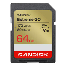 Scheda SD - SANDISK - Extreme GO - 64 Go - SDXC UHS‑I - V30 (U3) 170/80 Mo/s