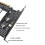 PCIe X16 to 4 NVMe SSD Expansion Card M.2 2280 Adapter Solid State Hard Disk Converter Board 5