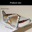 Lunettes de soleil papillon à monture de perles élégantes avec-2 4