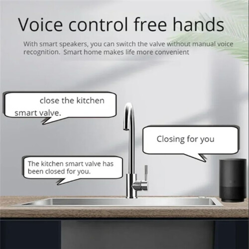 WIFI  Valve Controller APP Remote Control Water Shutoff Wireless Automated  Valve for EWeLink EU Plug DN20 2