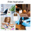 50Pcs Small Empty Squeeze Dropper Bottles Plastic Thin Tip Dropper Bottles 15ML Portable Squeezable Liquid Dropper Brown 5