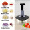 Multifunctional Manual Food Processor with Blade Guard Easy Clean Ergonomic Handle Ideal for Vegetables Garlic Meat 4