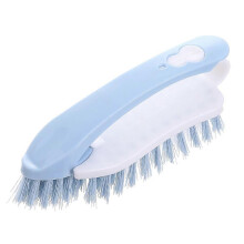 (blue) Household Removable Multi-function Soft hair Cleaning Brush Kitchen Bathroom Decontamination Cleaning Brush