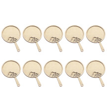 10 stuks onvoltooide houten handventilator kleine houten-wolken