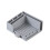 Sticky Note Holder,for 3x3/4x4 Sticky Note Stencil Dispenser with Template,Memo Pad Organizer for Office Gray 2