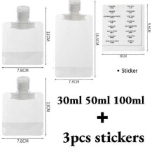 (3pcs mix) 3/1pcs Cosmetics Lotion Bath shampoo Facial Cleanser Disposable Sub Packaging Bag Travel Essential Beauty Health Makeup Tools