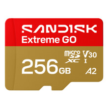 Scheda microSD - SANDISK - Extreme GO - 256 Go - UHS‑I 240 Mo/s - U3 V30 A2