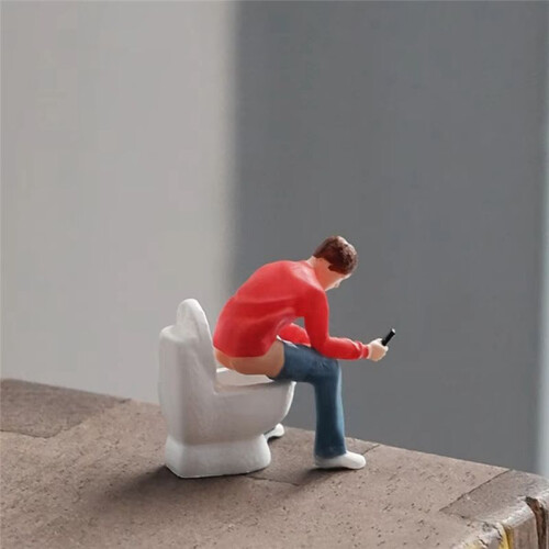 1/64 Scale Scene Model Squatting Crap  in Scale for 1:64 Simulation Architectural Scenes and Car Models Scene 2