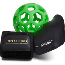 MELELINKS Right Hand,ProSWING Swing Training Aid & Wrist Cradle & Compression Sphere Green
