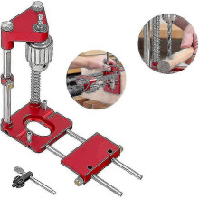 (red) Drill Guide Locator Woodworking Drilling Template Tool Portable Press Machine