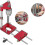 (red) Drill Guide Locator Woodworking Drilling Template Tool Portable Press Machine 1
