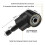 6Pcs Right Angle Drill Attachment Set with 105 Angle Drill Adapter and Impact Grade Socket Adapter 5