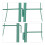 Trellis 150 cm set van 2 groen 1