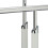Staande handdoekhouder Wit-Zilver 1