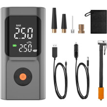 Portable Tire Inflator Air Compressor, Air Pump for Car Tires with Digital Pressure Gauge, Bike Tire Pump