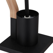 Toiletstoel staal & houtlook