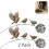2 Pack Robins Garden Stake Rustic Bird Yard Art Decor with Dandelions Accent 2