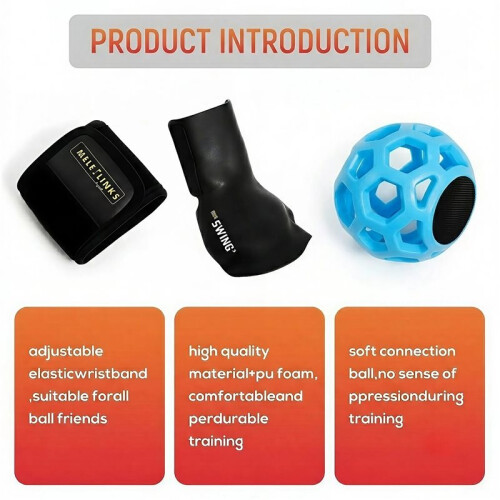 MELELINKS Right Hand,ProSWING  Swing Training Aid & Wrist Cradle & Compression Sphere 2